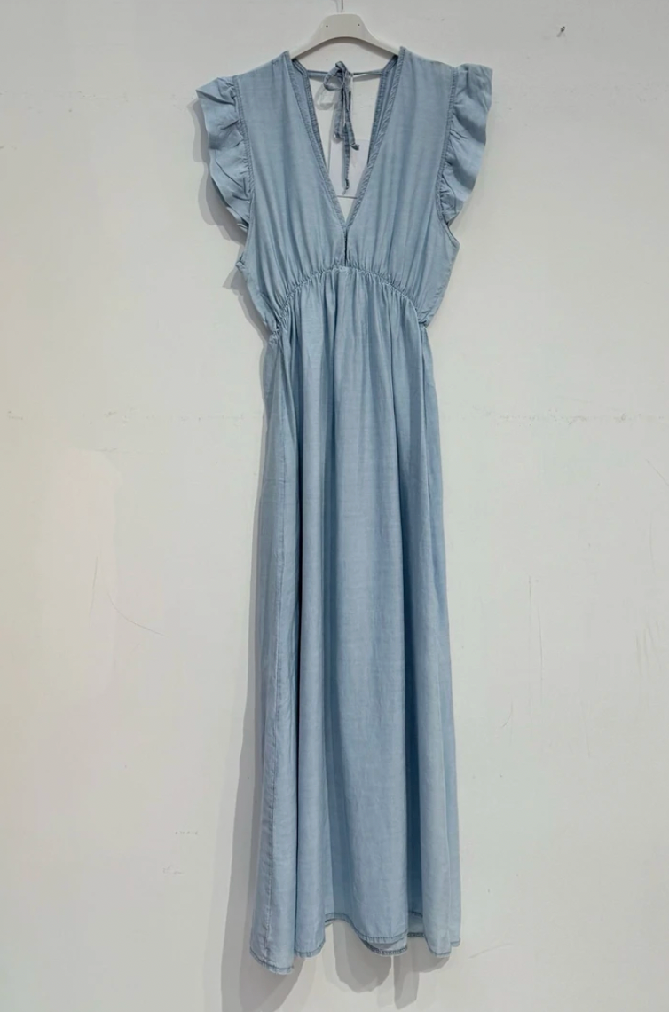 Jurk blue tencel