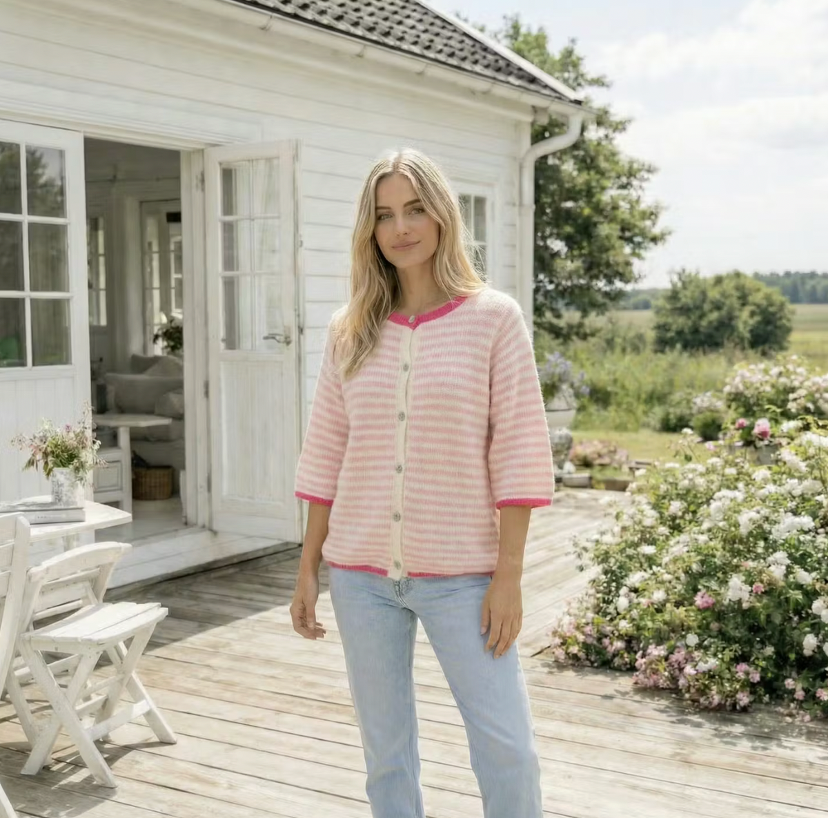 Gebreide Susanne pink