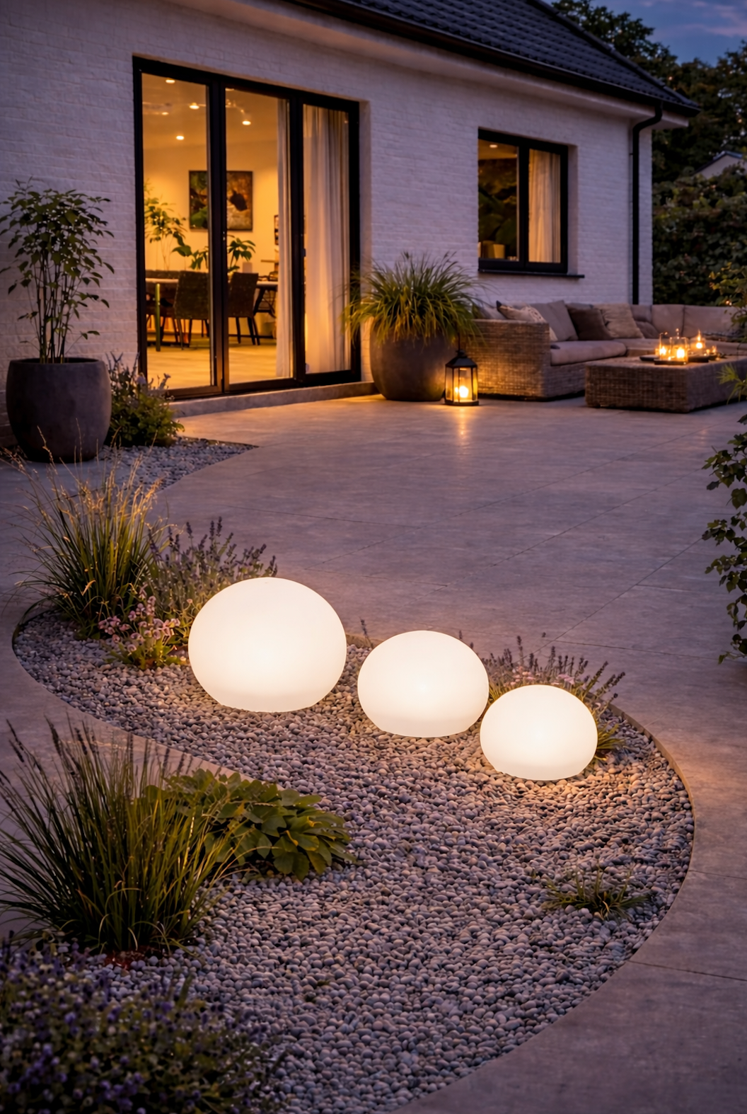 Lichtbollen met zonne-energie – Set van 3 stuks