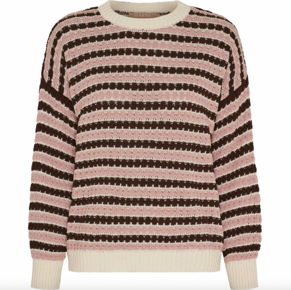 Knit Nivelle - Old rose / brown