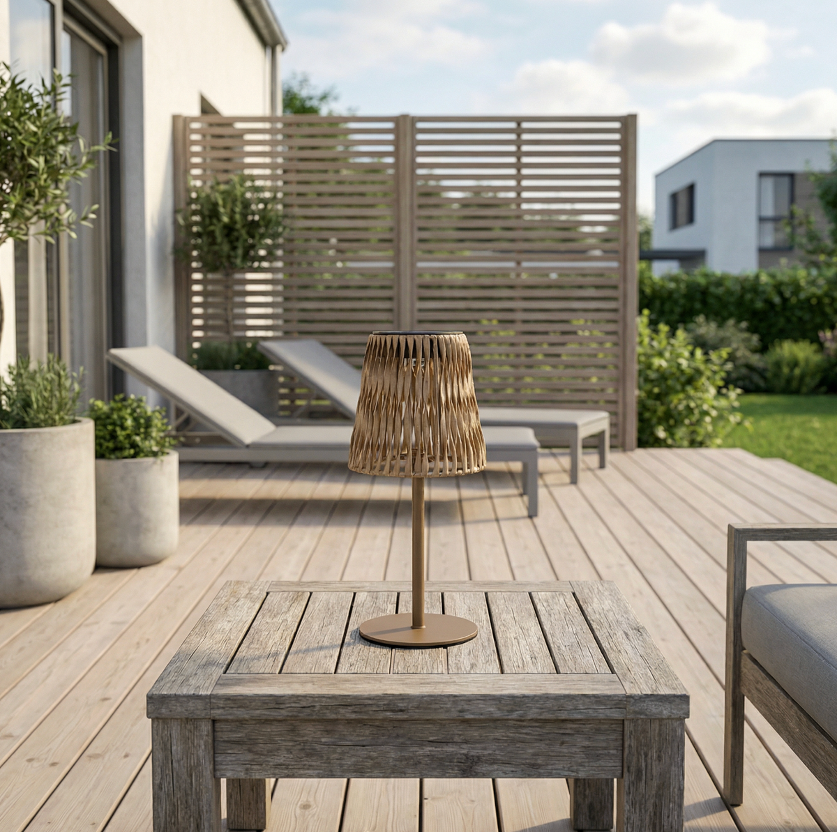 Lamp Solar Zander - Naturel