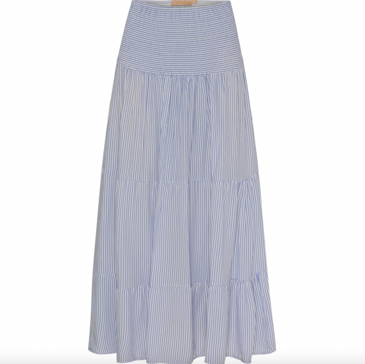 Rok met smock – Blauwe streep