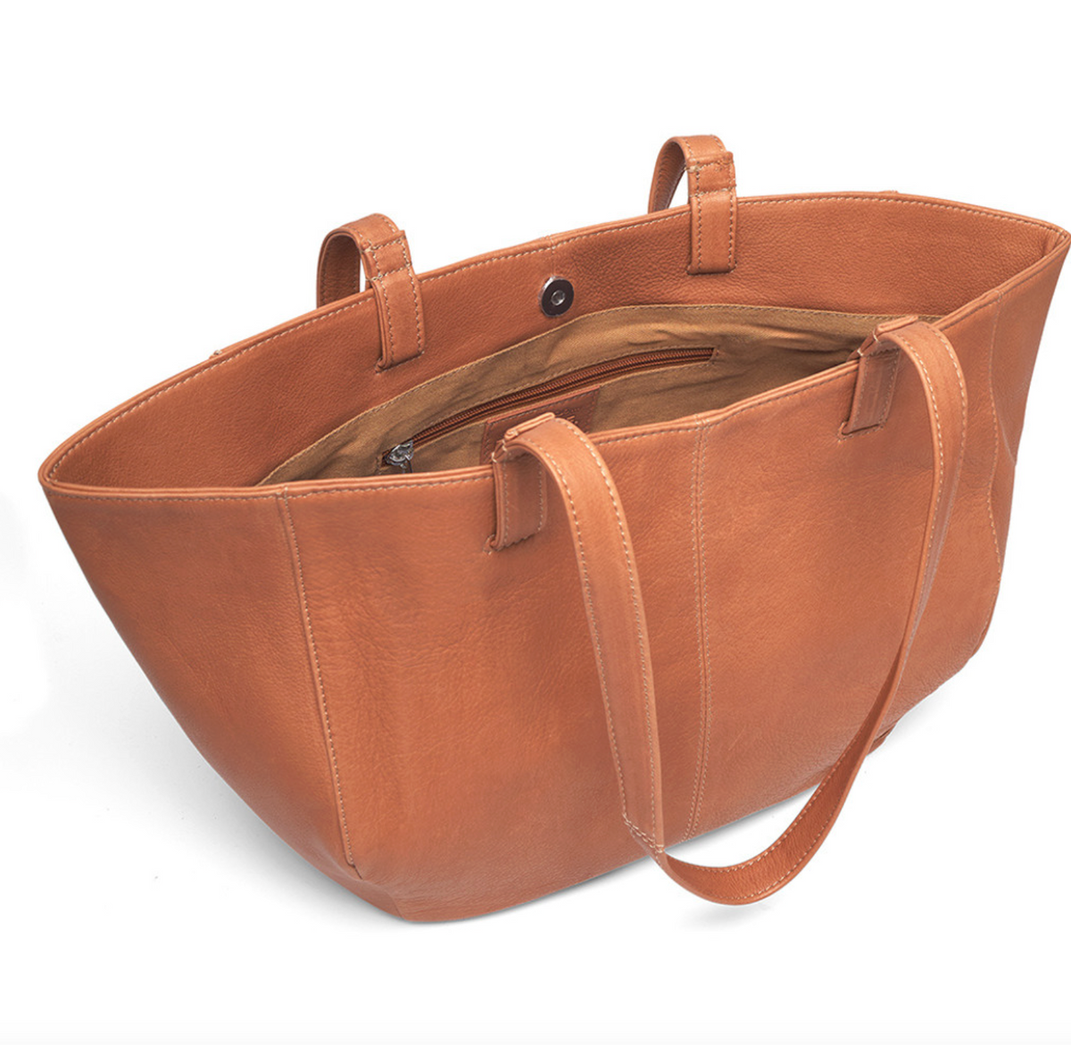 Shopper Aura – Cognac leer