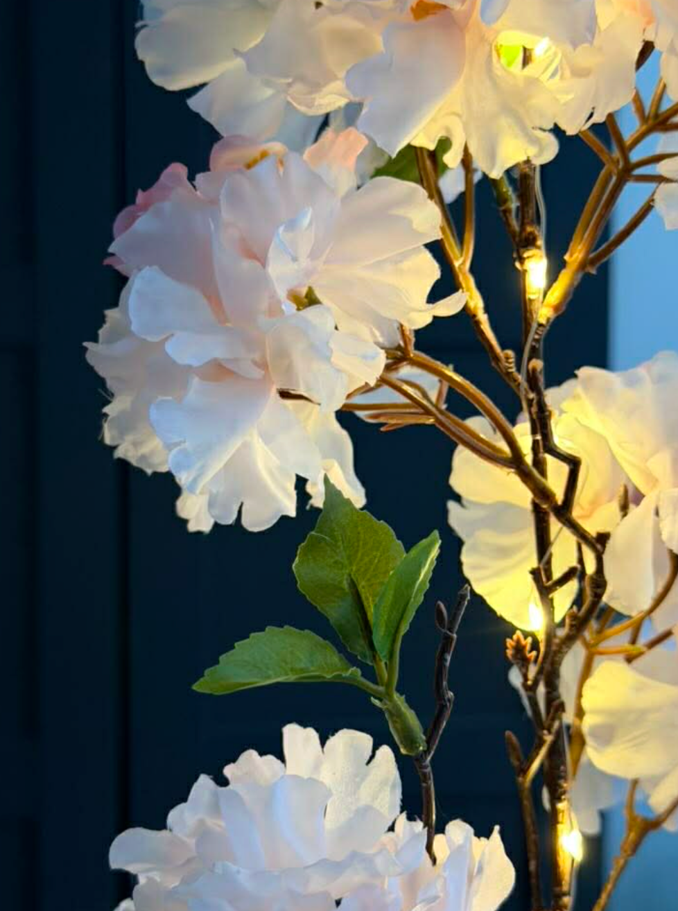 Japanse Kersenbloesemtak met licht - Roze