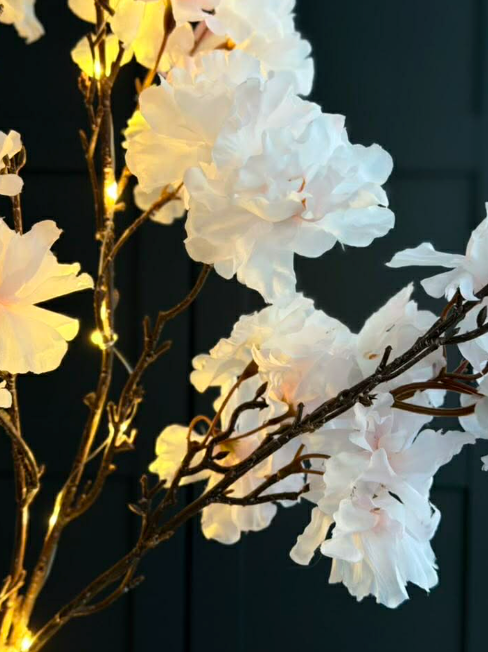 Japanse Kersenbloesemtak met licht - Roze