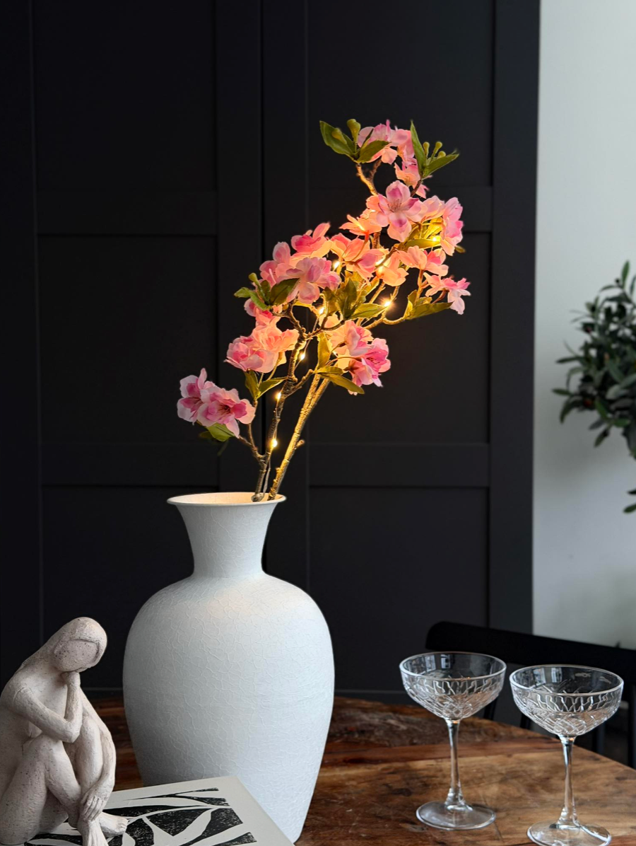 Kersenbloesemtak met licht - Roze