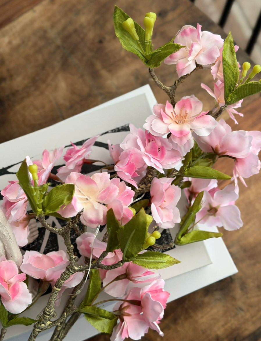 Kersenbloesemtak met licht - Roze