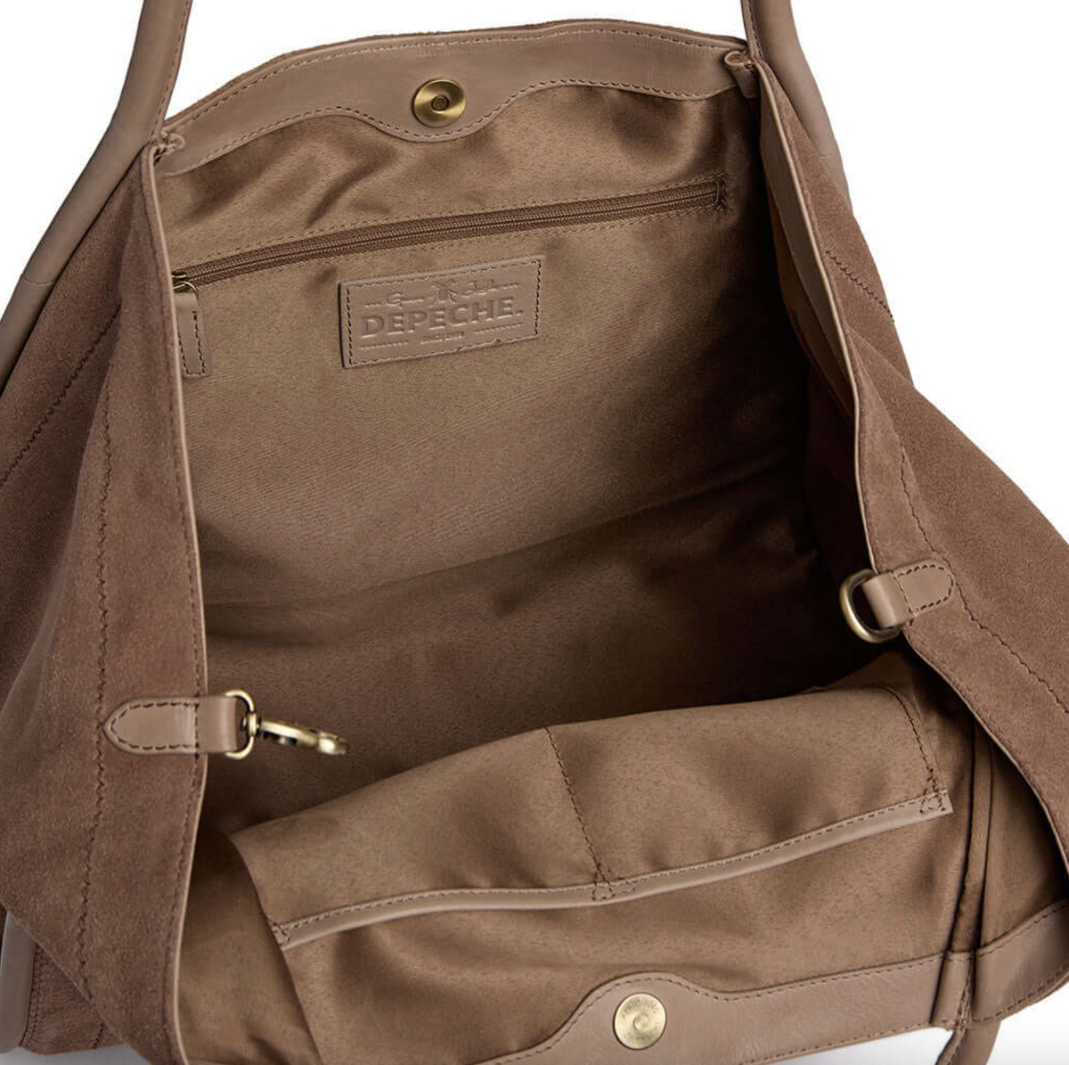 Shopper Suède - Taupe