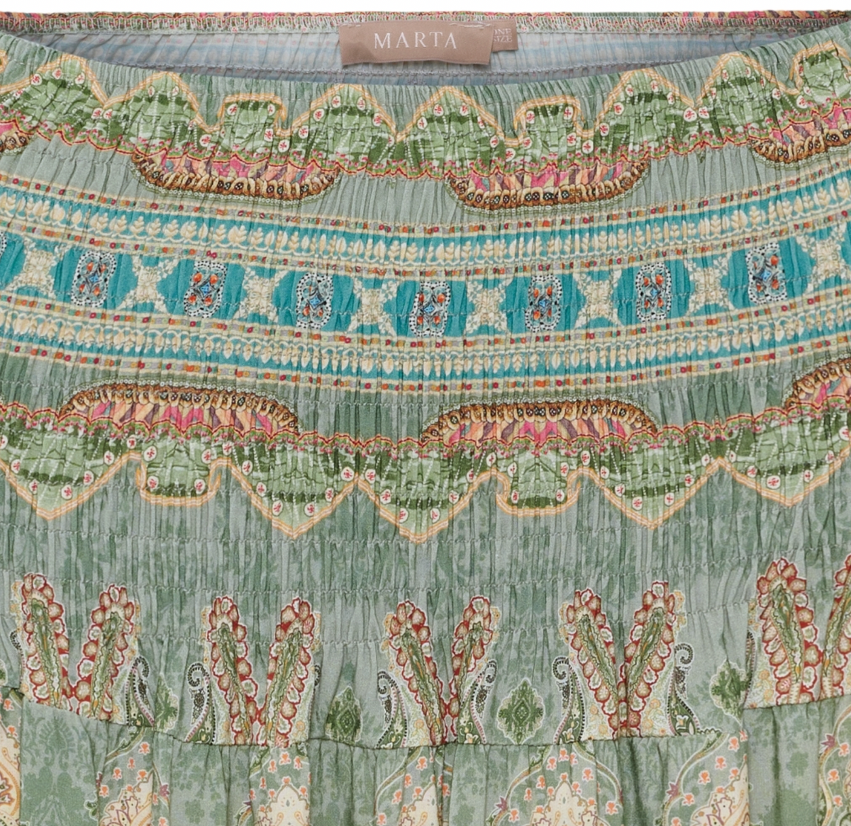 Boho rok Kaki
