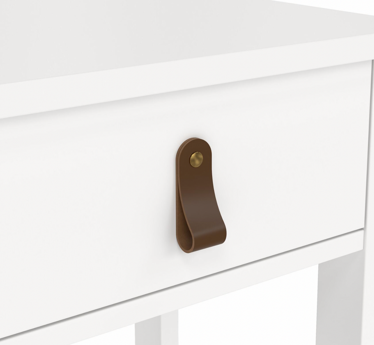 Tafel met lade en plank - Wit