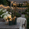 LED Buiten Blokkaarsen set van 3 stuks – Groen