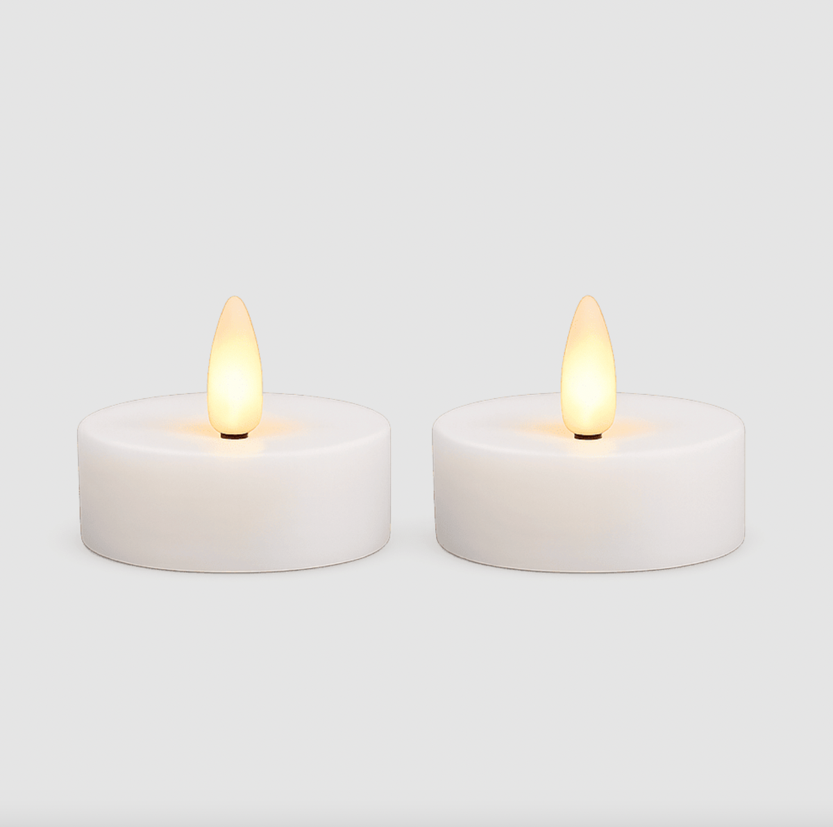 LED theelicht JUMBO 2 stuks - Witte wax