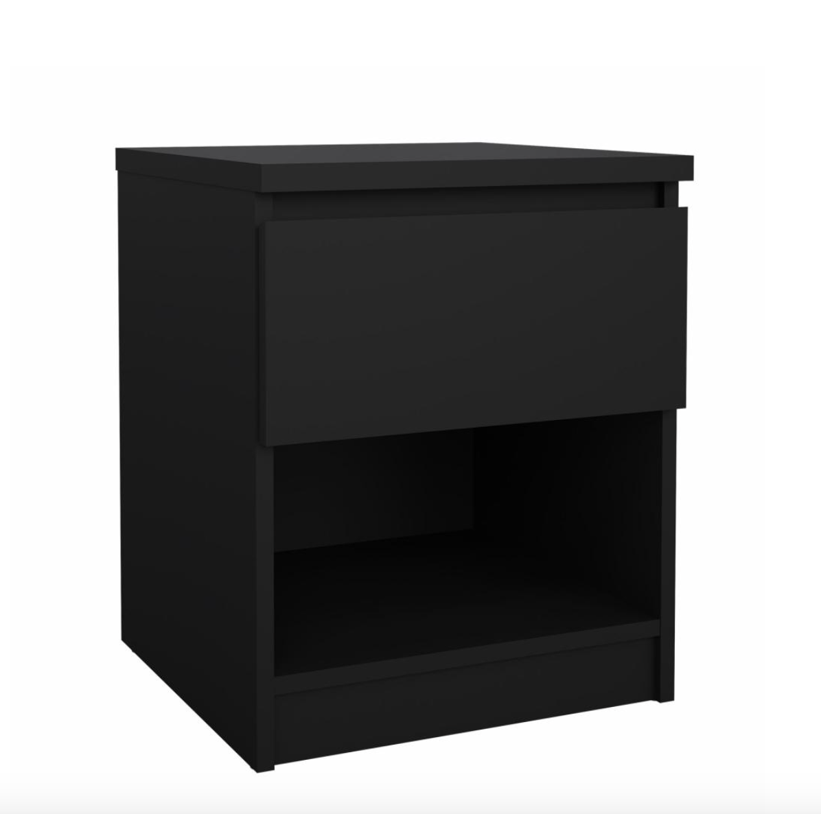 Nachtkastje - Black met 1 lade