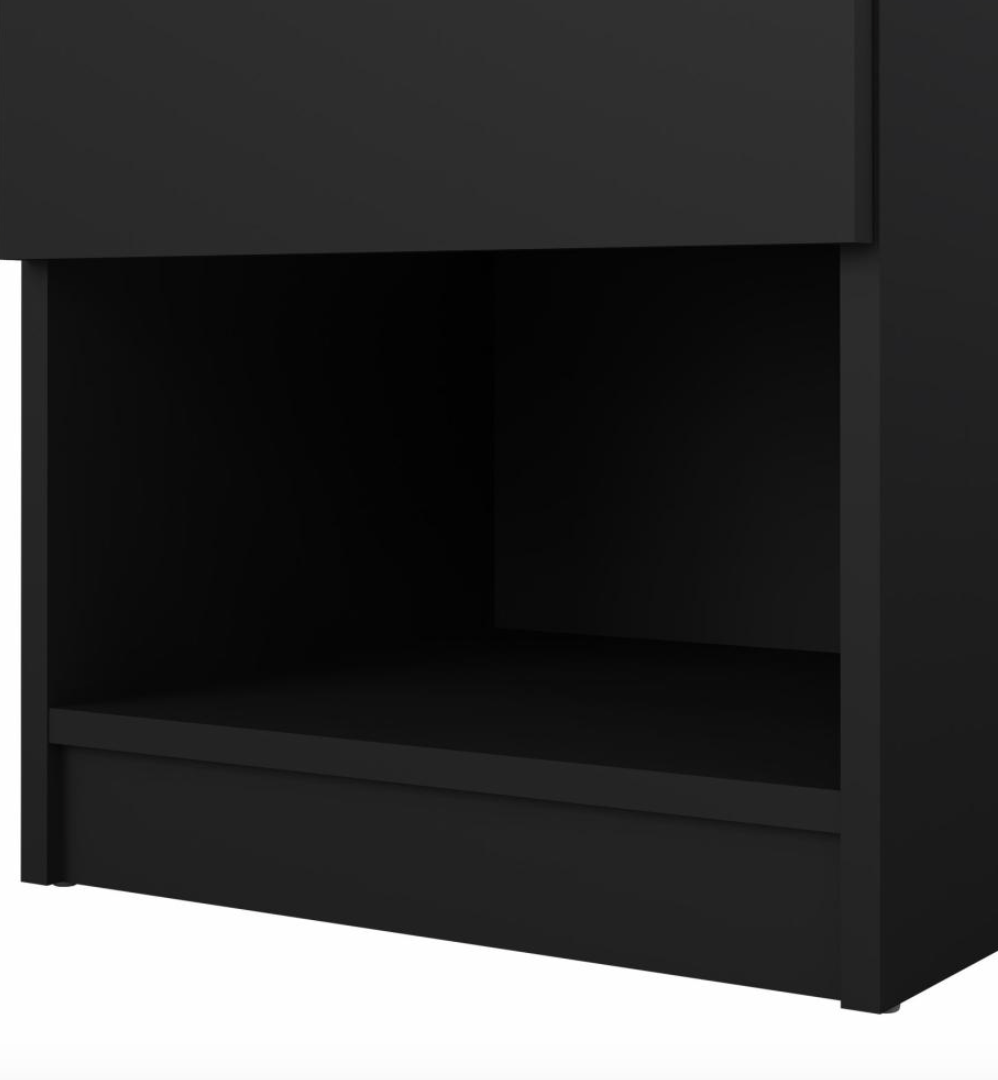 Nachtkastje - Black met 1 lade