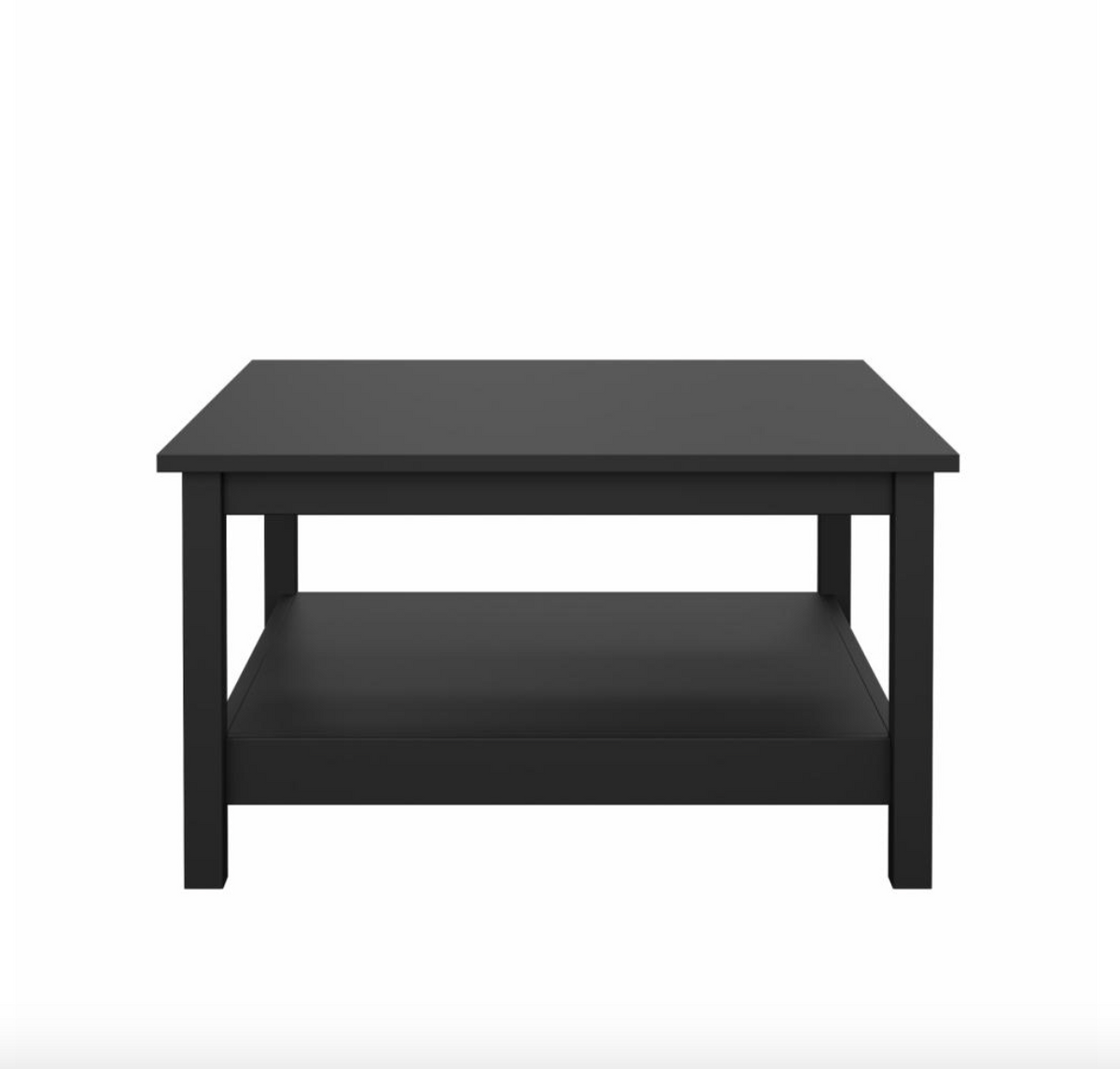 Salontafel met plank - Zwart
