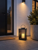 Lantaarn rookkleurig met ledverlichting