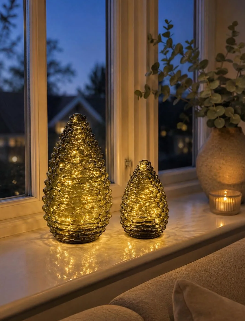 Dennenappel 25cm - meerdere kleuren