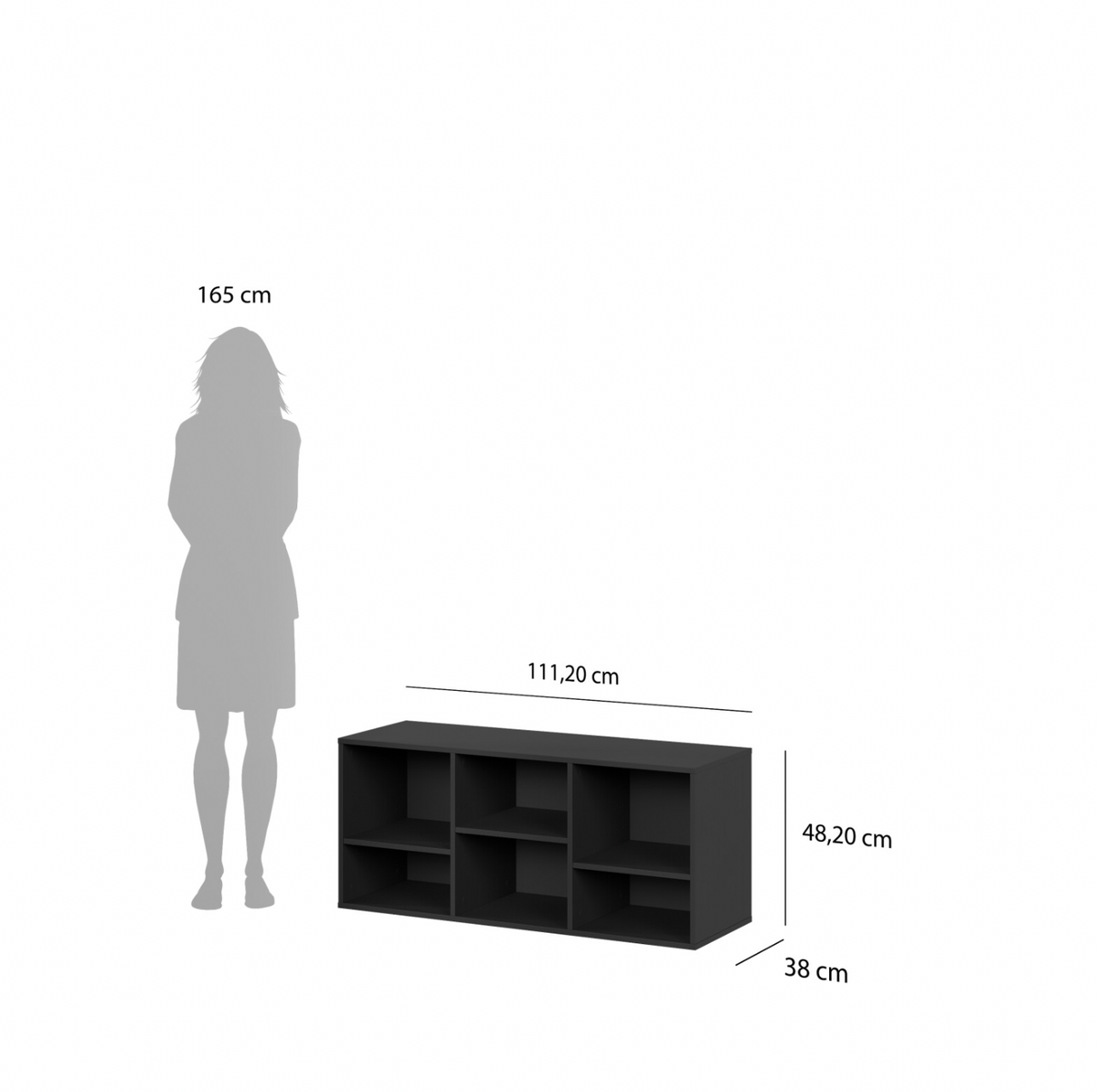 Bank Nordic black – zwarte schoenenbank