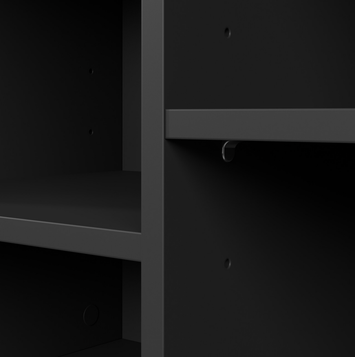 Bank Nordic black – zwarte schoenenbank