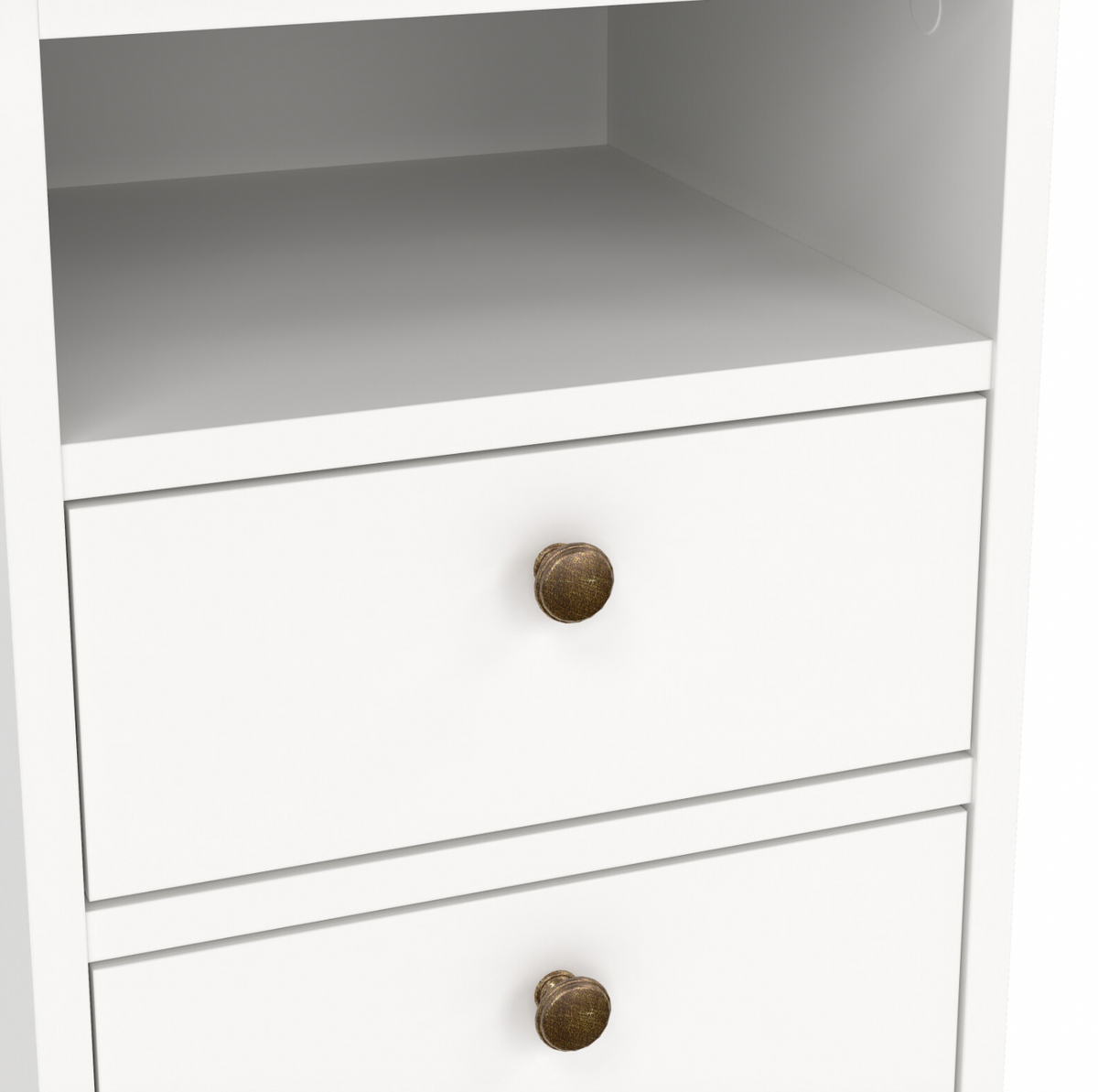 Nachttafel Paris White – 2 lades