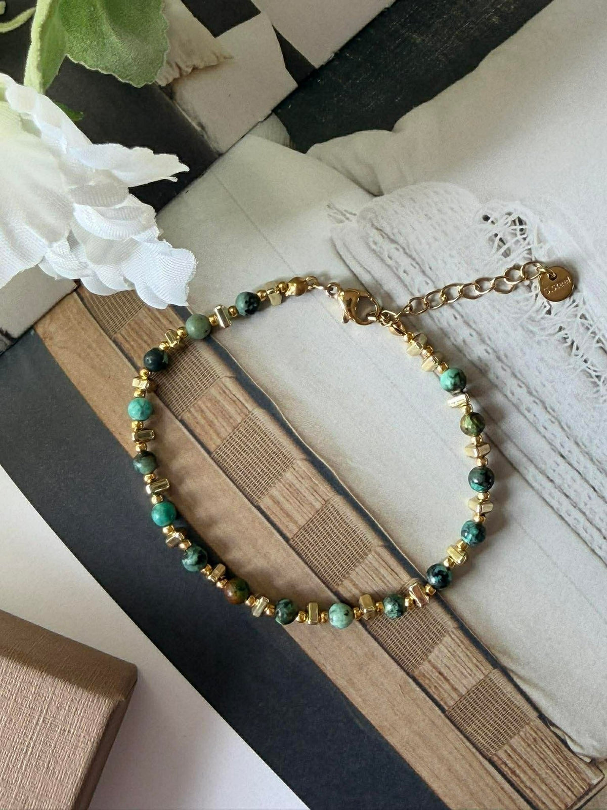 Armband TILDE - Natuursteen - Emerald