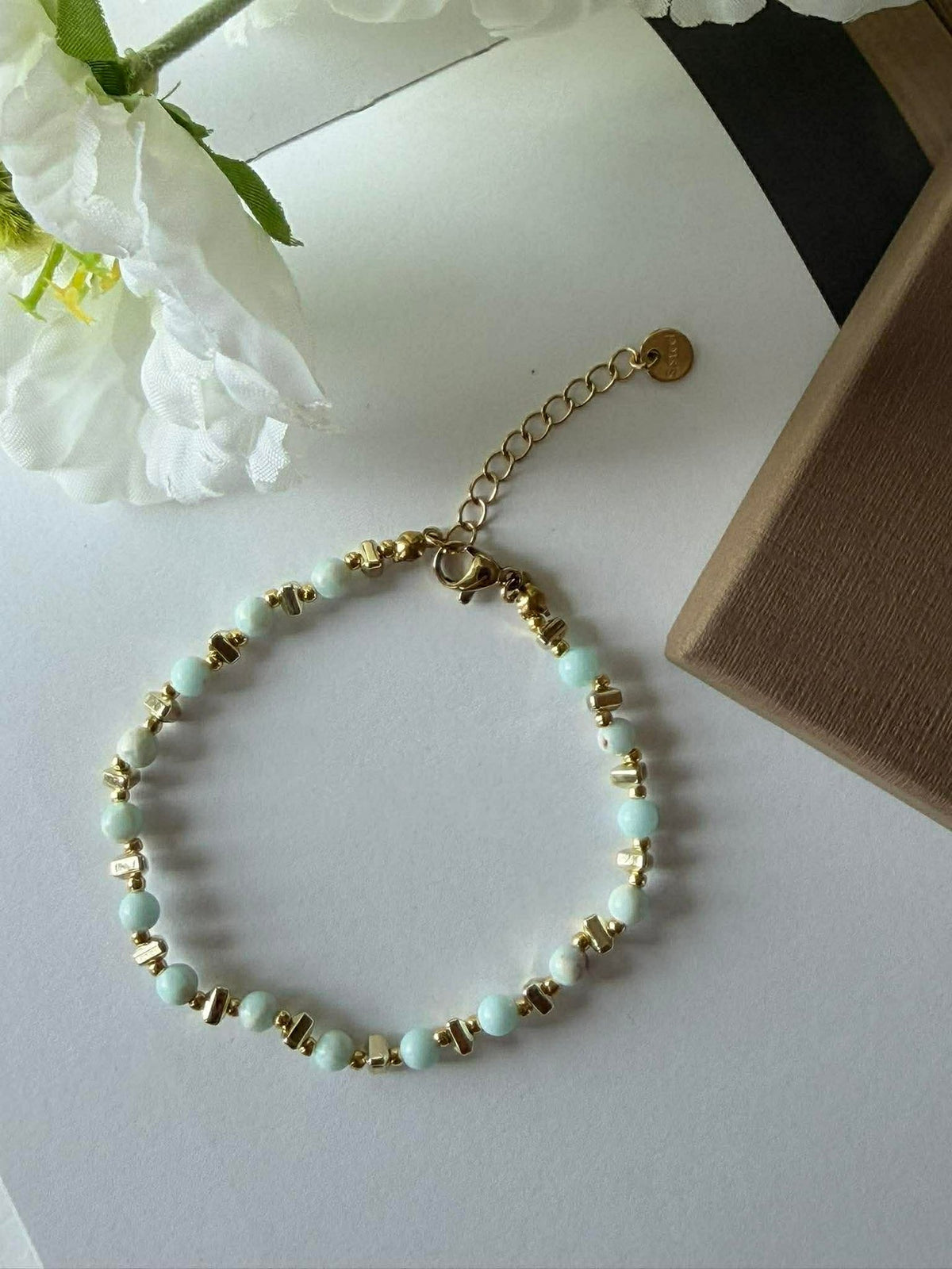 Armband TILDE - Natuursteen - Jade Groen