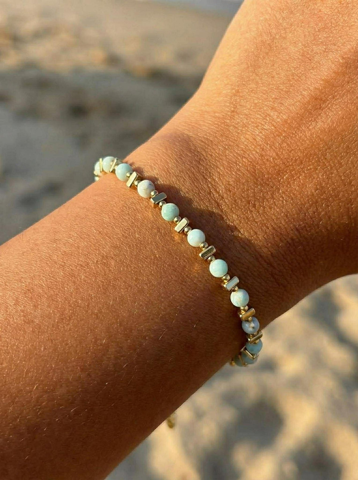 Armband TILDE - Natuursteen - Jade Groen