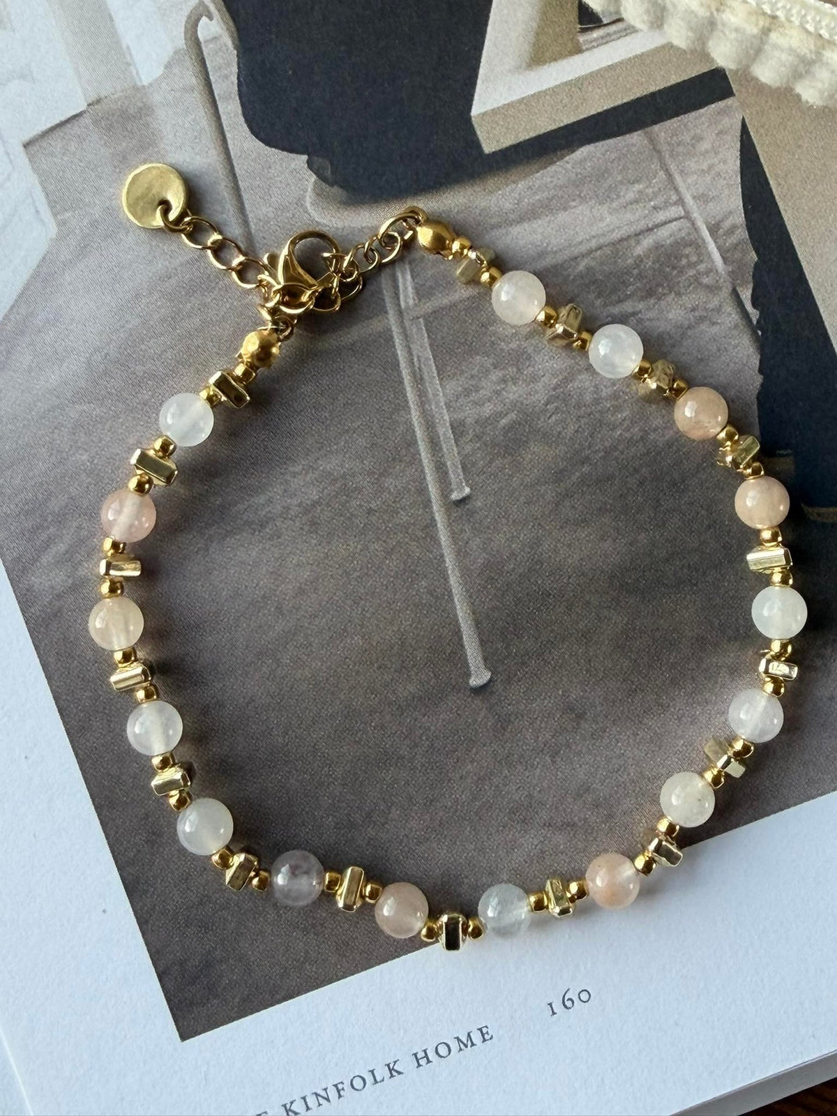 Armband TILDE - Natuursteen - Blush