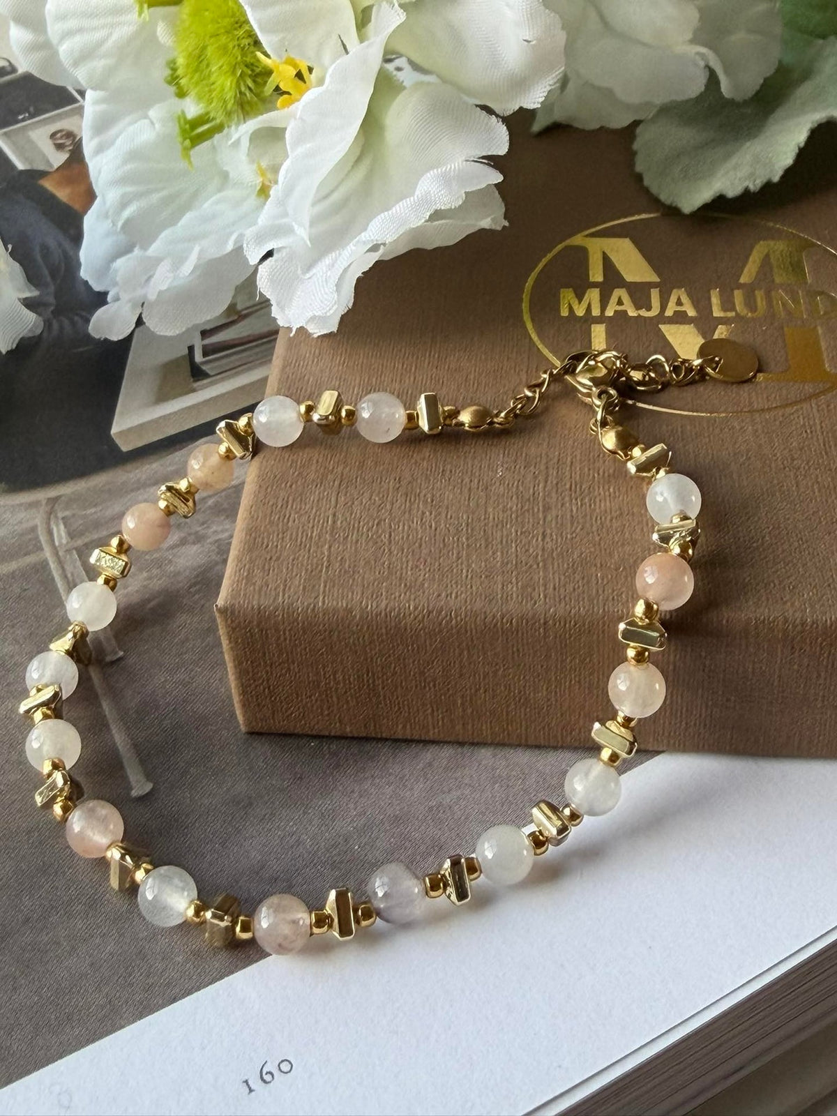 Armband TILDE - Natuursteen - Blush