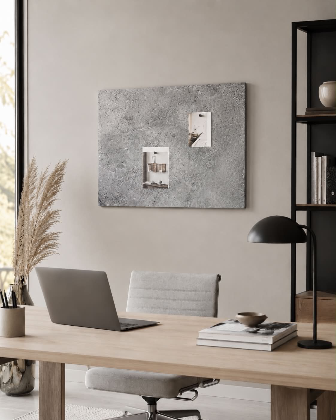 Bord magnetisch 40x60 - Betonlook