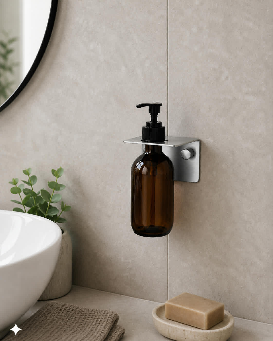 Houder voor dispenser - Chroom