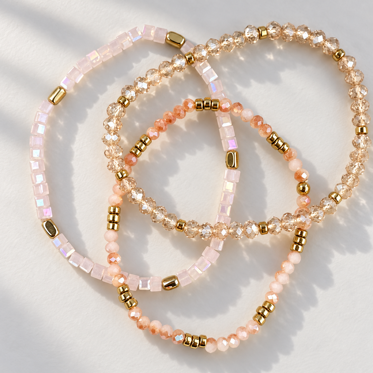 Armbanden Merle Natuur - Set van 3 stuks