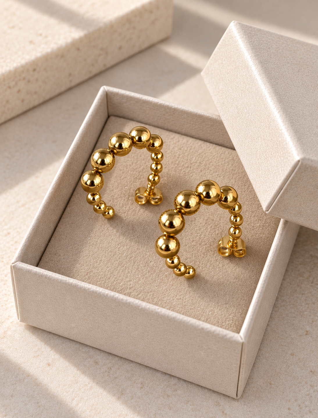 Oorbellen Gunilla 20 mm - 18k verguld