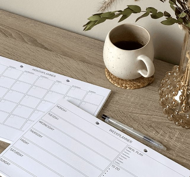 A4 planlægningsblok, ugeplan med Noter - VIAMAJA.DK
