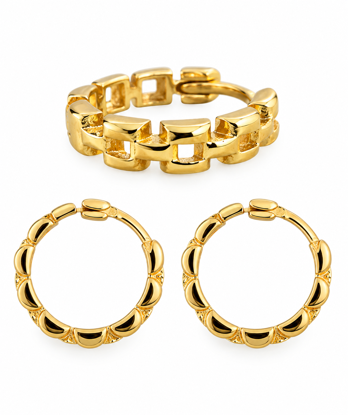 Oorbellen Rachel 18K verguld sterling zilver