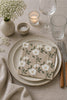 Servetten beige flower - 20 st.