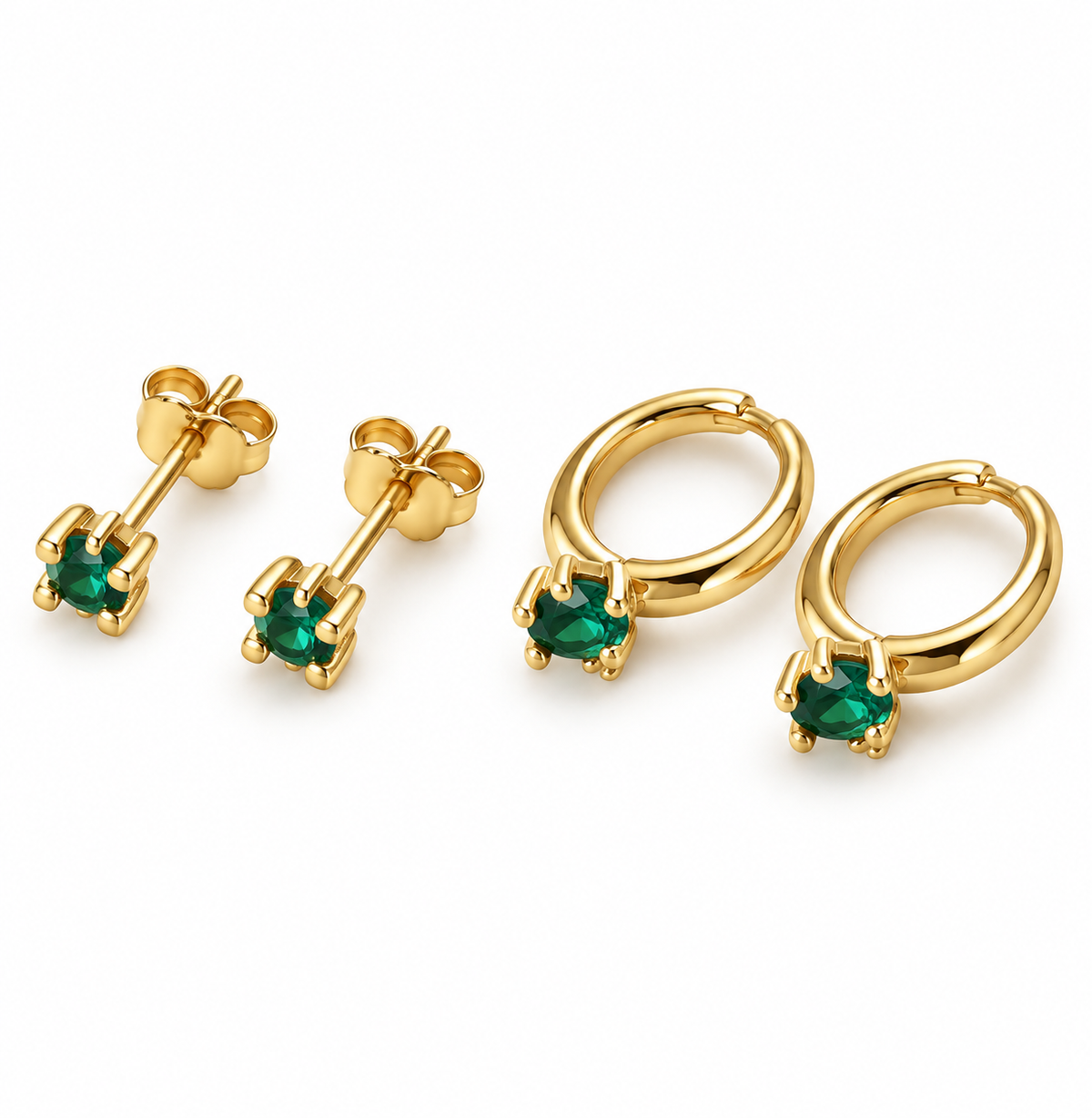 GIA mix met 2 paar oorbellen - Sterling zilver