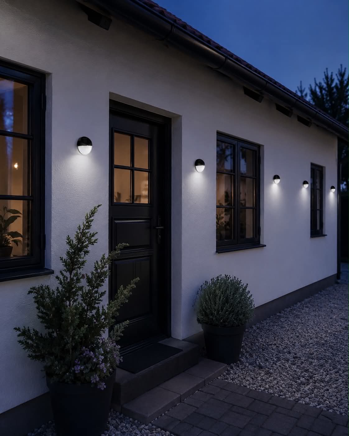 Wandlamp op zonne-energie – Set van 4 stuks