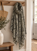 Sjaal Viscose/wol - kaki