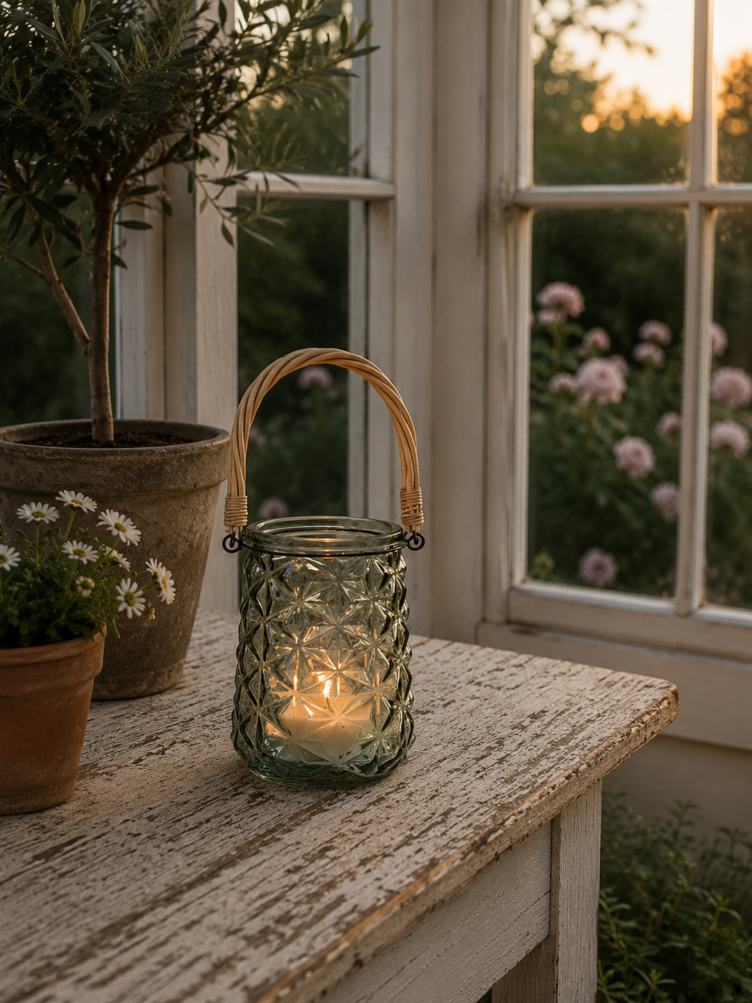 Lantaarn met natuurlijk handvat