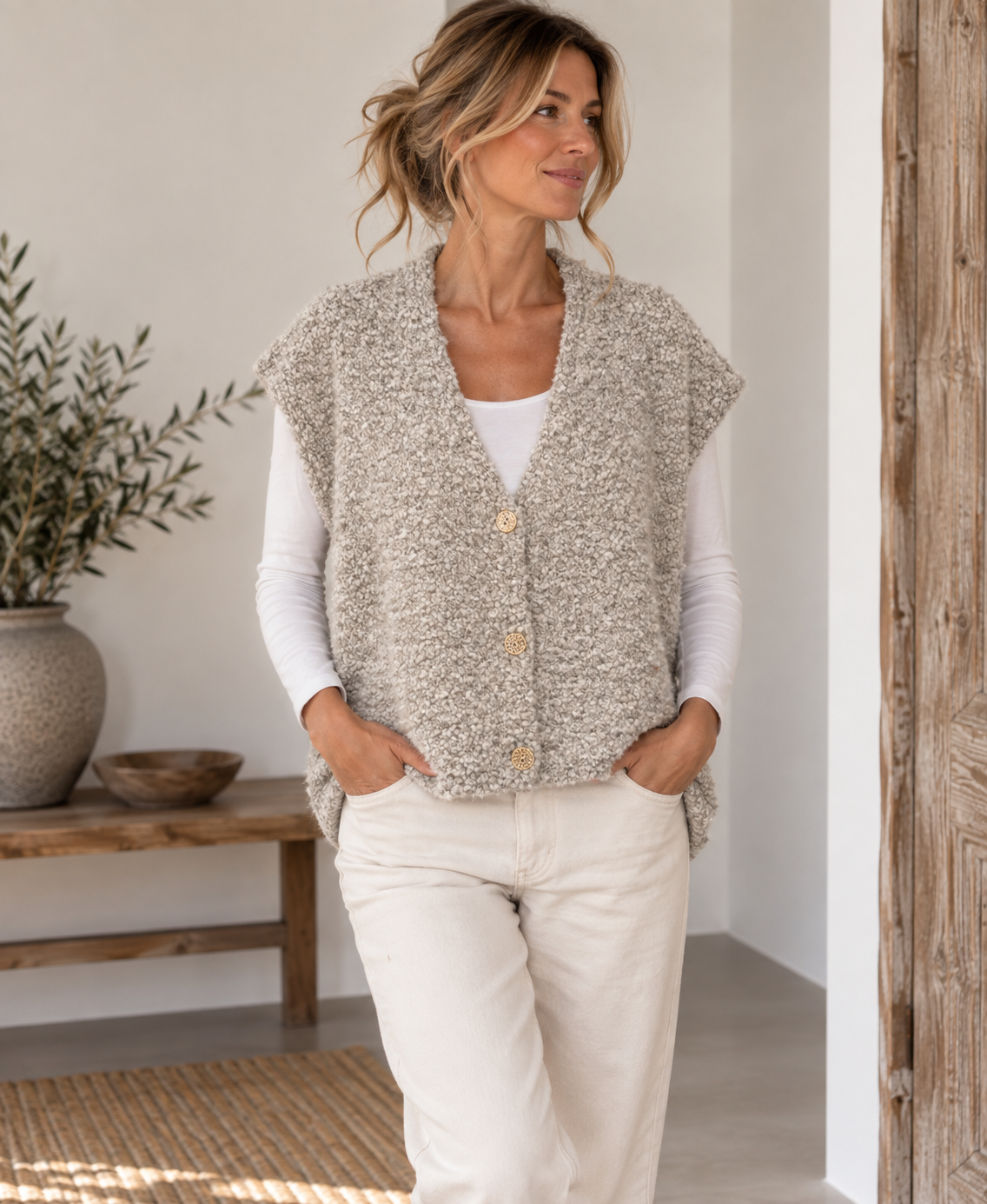 Gilet Beige