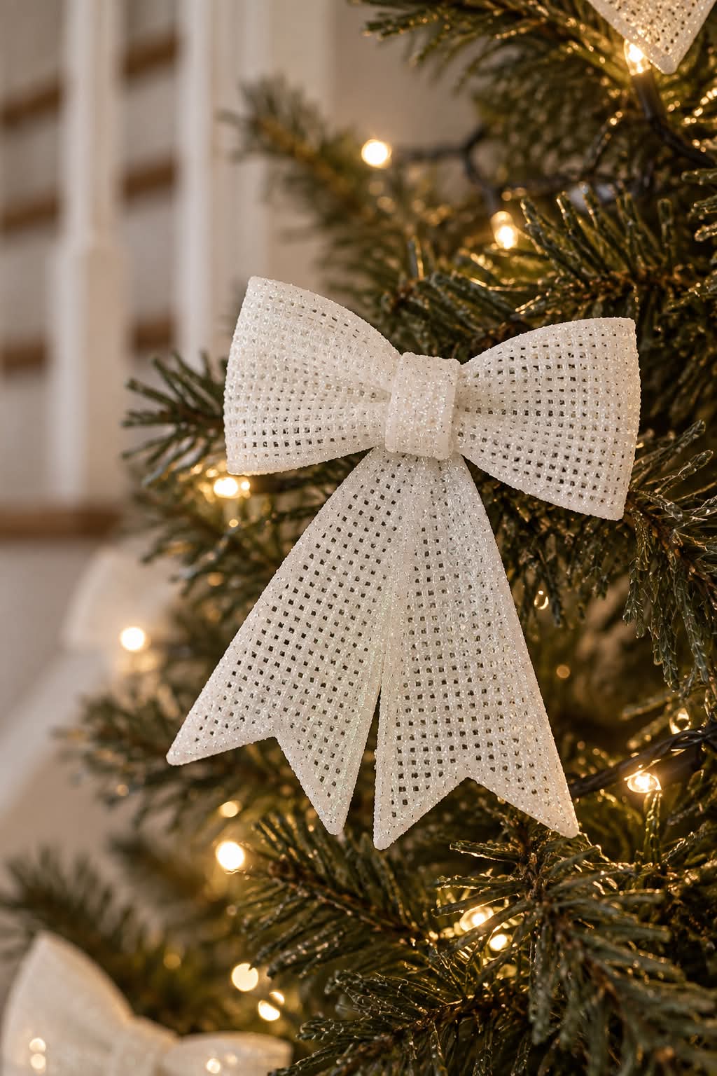 Strik glitter - White