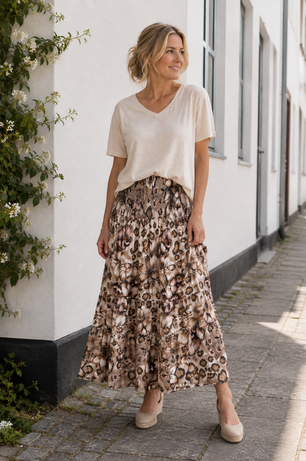 Rok flower camello
