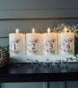 Adventskaarsen m/LED incl. afstandsbediening - Nostalgie