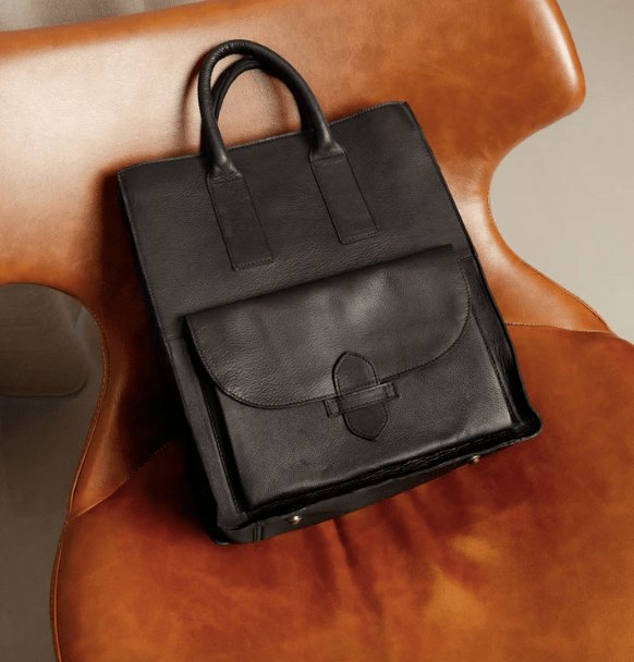 Arbejdstaske / shopper Felicia black - VIAMAJA.DK