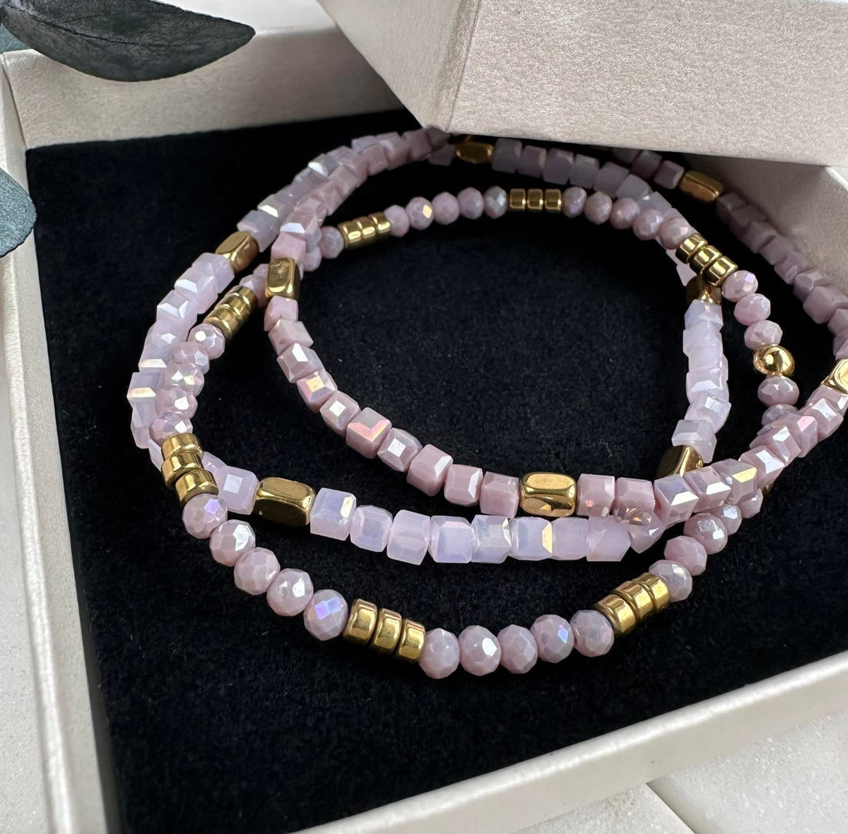 Armbånd Merle – Lavendel mix - VIAMAJA.DK