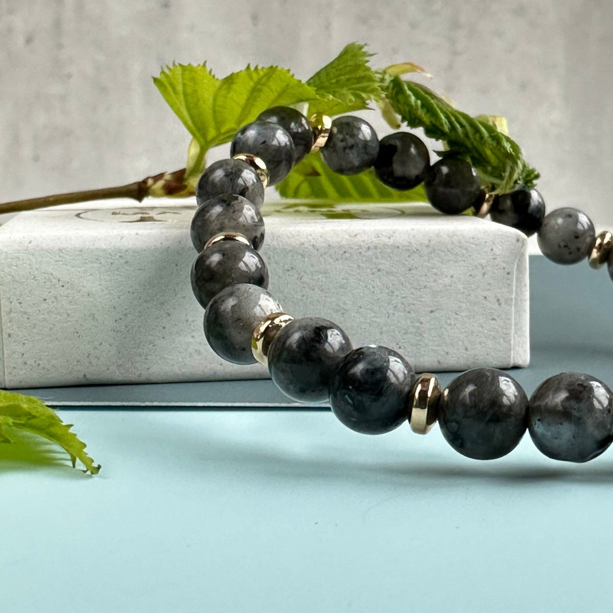 Armbånd Mollie – Black stone - VIAMAJA.DK