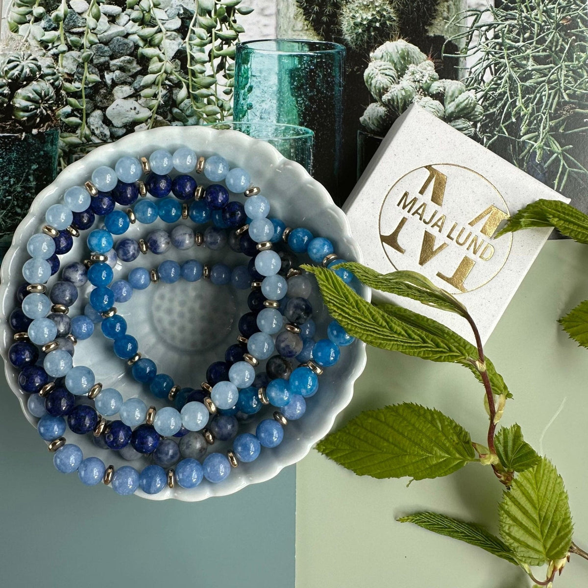 Armbånd Mollie – Blue mix - VIAMAJA.DK