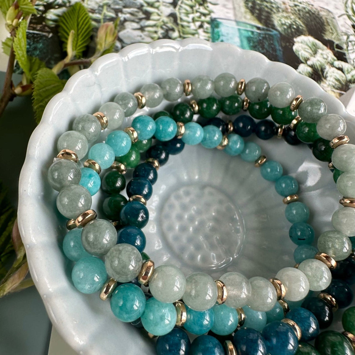 Armbånd Mollie – Green mix - VIAMAJA.DK