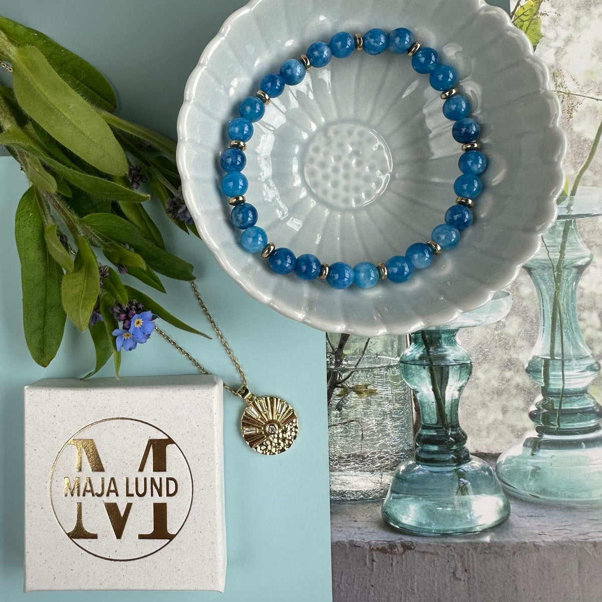 Armbånd Mollie Jeans blå - VIAMAJA.DK